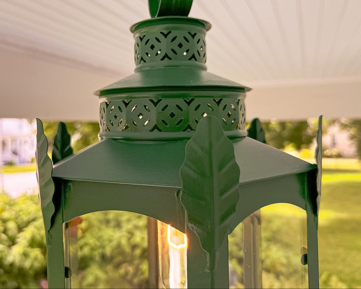 Compton Oak Hanging Lantern