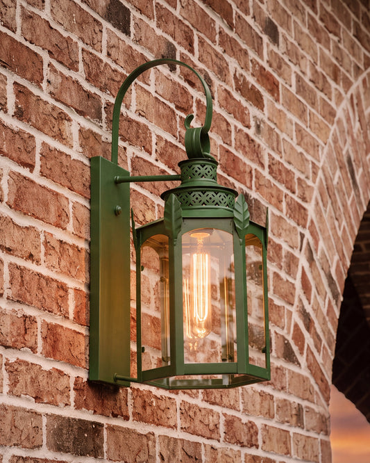 Compton Oak Wall Mount Lantern