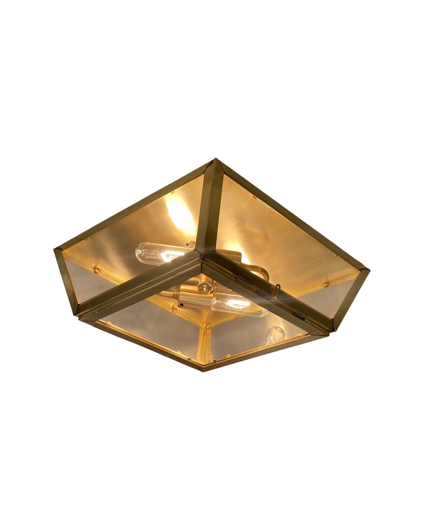 Diamond Flush Mount Lantern
