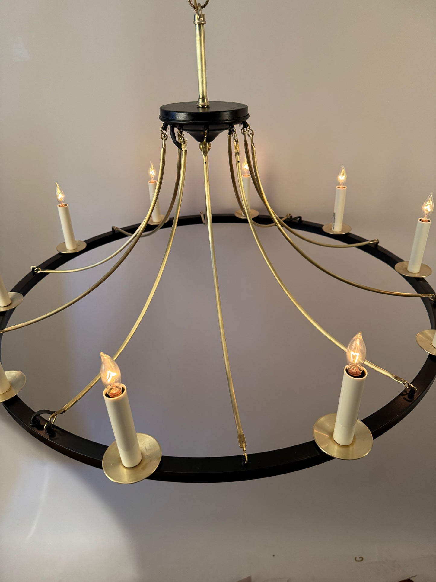 The Dorset Farm Table Light (Large) - Black & Brass