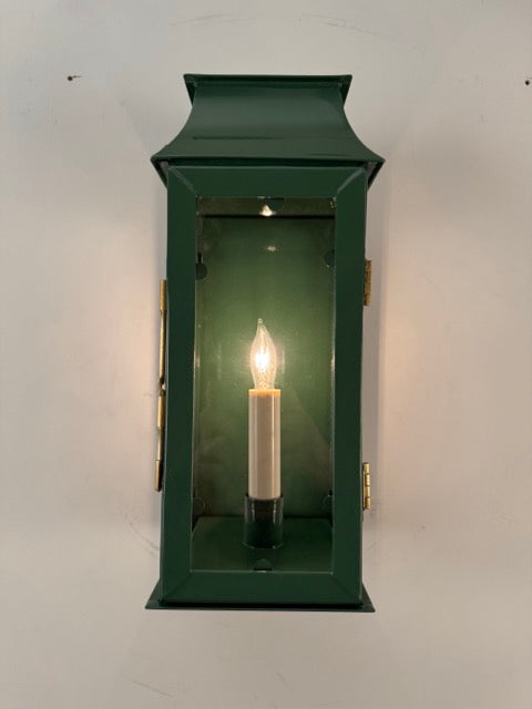 Custom Painted Federalist Mansard Wall Mount Lantern