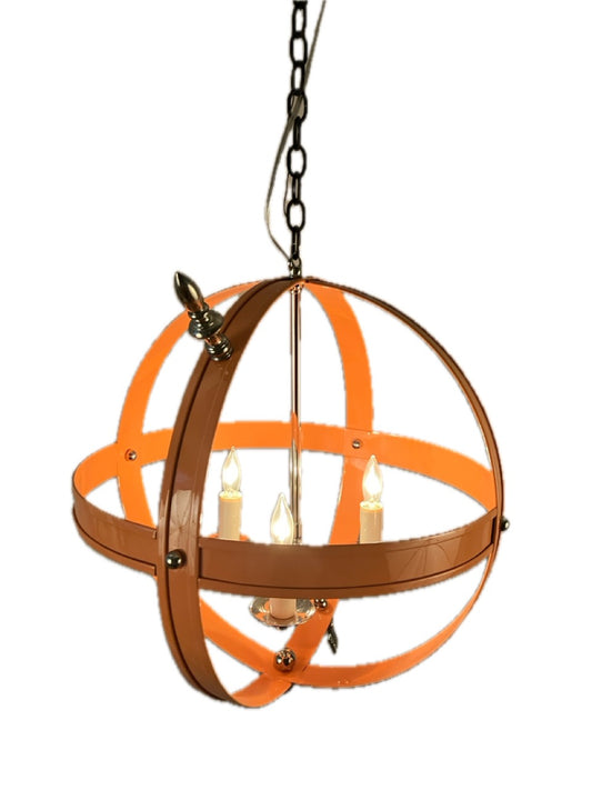 Custom Orange Sphere Pendant