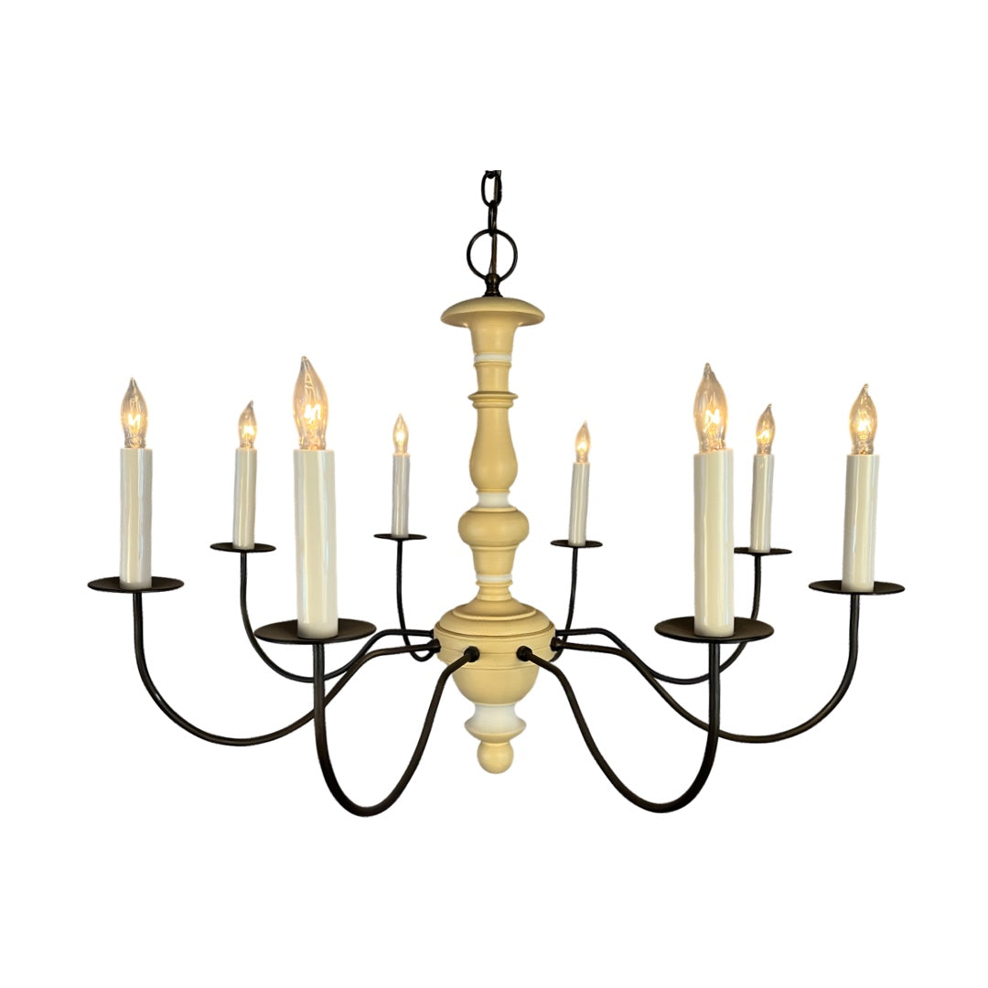 Custom Falmouth/Bradbury Chandelier - Special Paint Two Color (Custom Color) Gunmetal Arms