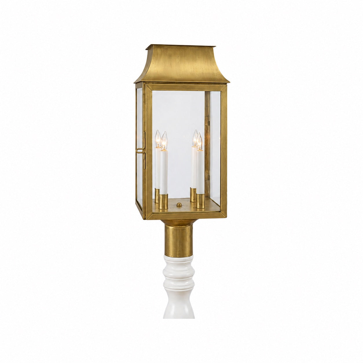 Federalist Mansard Post Mount Lantern