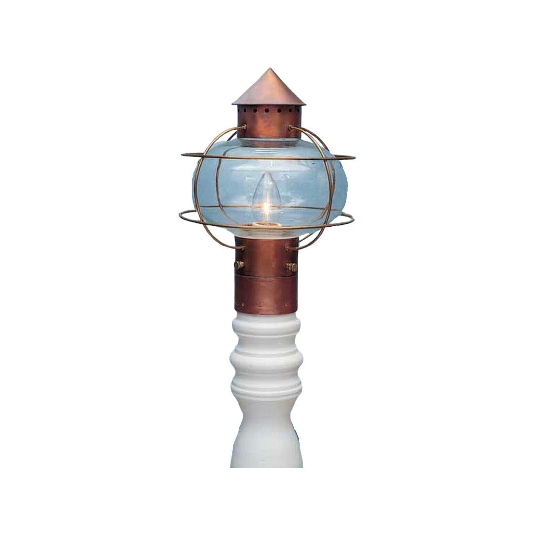 Nantucket Onion Post Mount Lantern - Medium