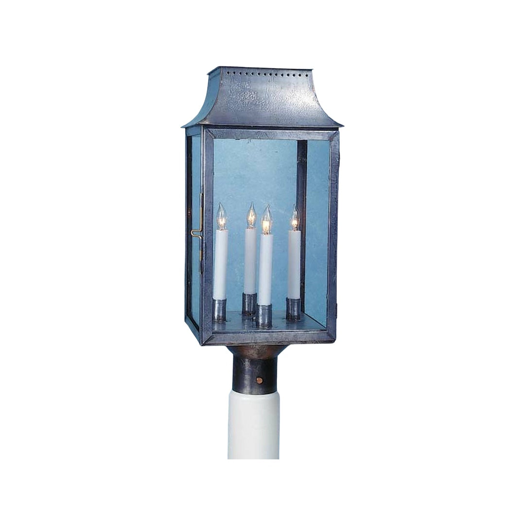 Federalist Era Mansard Post Mounted Lantern - Large
