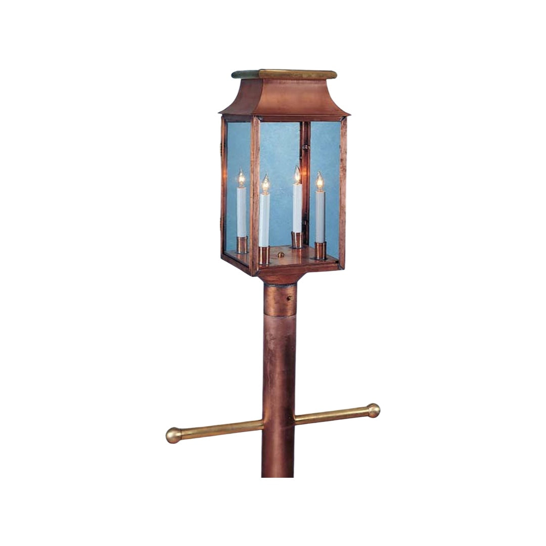 Greenwich Mansard Post Mount Lantern
