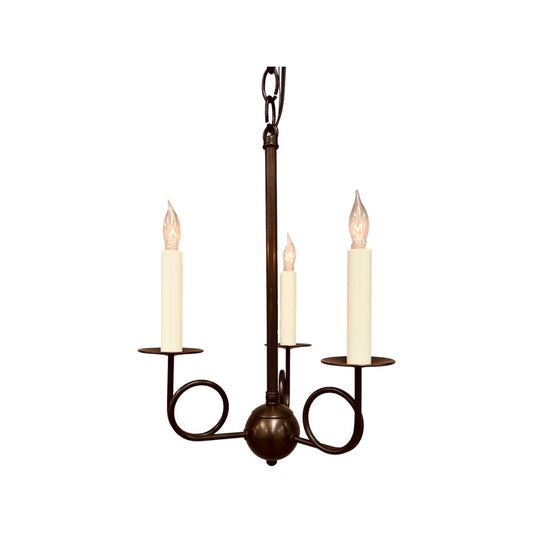 Georgian Trumpet Arm Pendant 3-Light