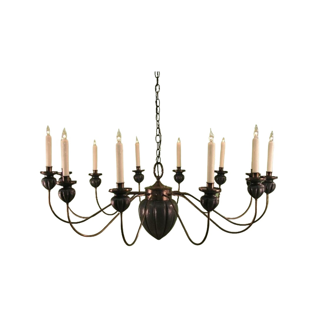 Windham Hand Carved Acorn Motif Chandelier