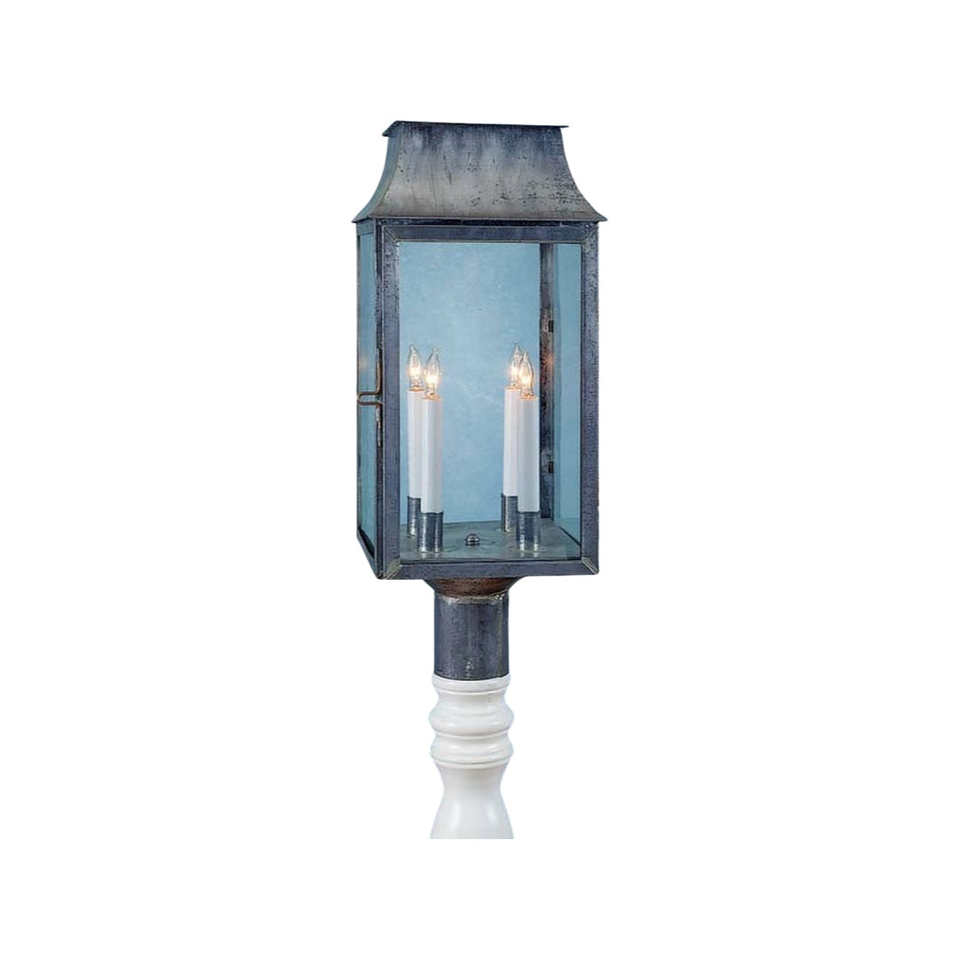 Federalist Mansard Post Mount Lantern