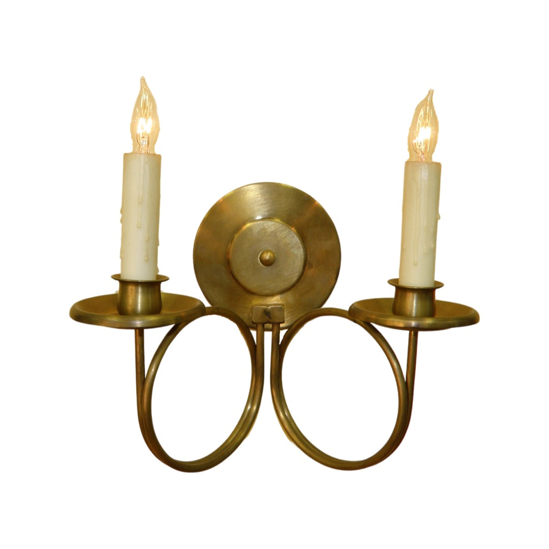 Trumpet Arm Sconce - Double Arm