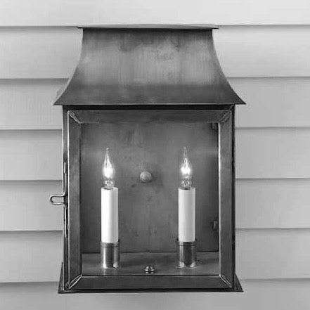 Federalist Mansard Wall Mount Lantern Medium