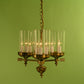 Berkshire Three Arm Chandelier- Tall Glass