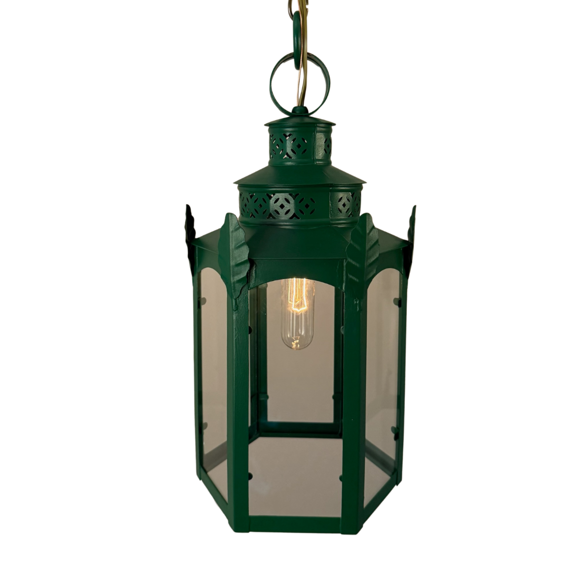 Compton Oak Hanging Lantern