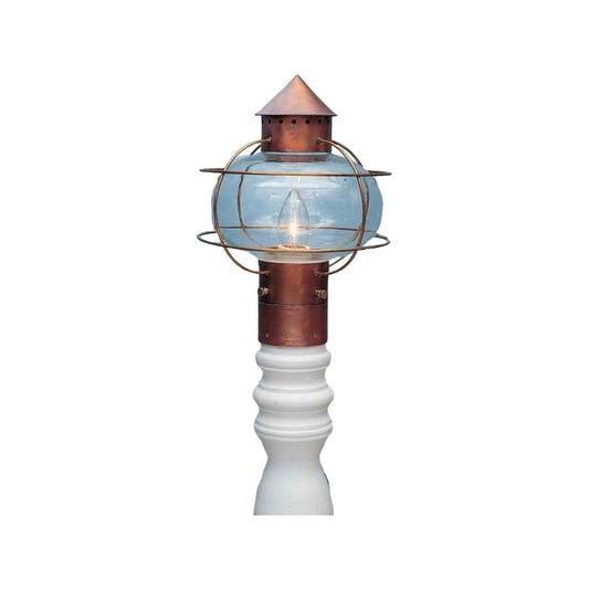 Nantucket Onion Post Mount Lantern - Medium [Basic Brass]