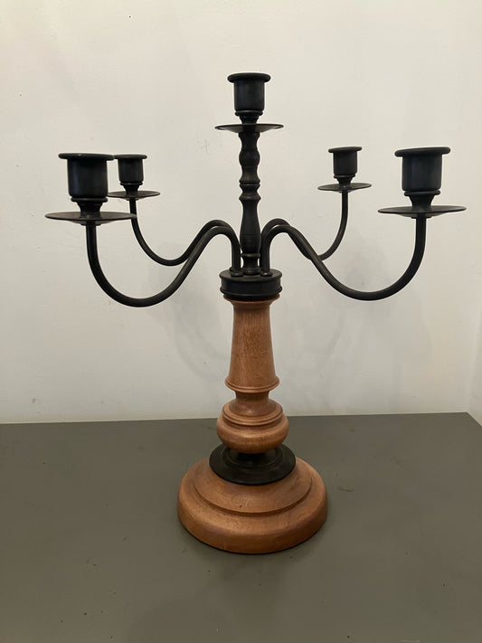 Tobacco Stain Candelabrum - 5 Arm