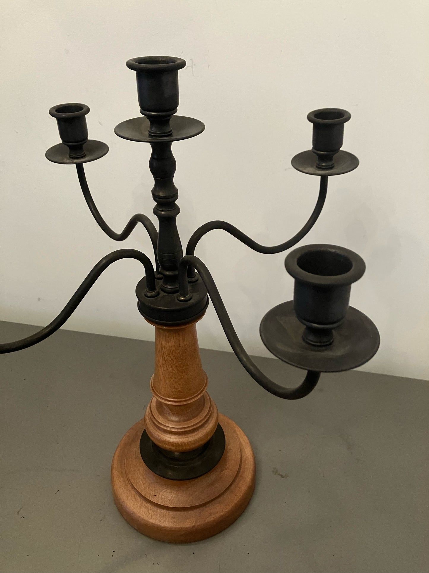Tobacco Stain Candelabrum - 5 Arm