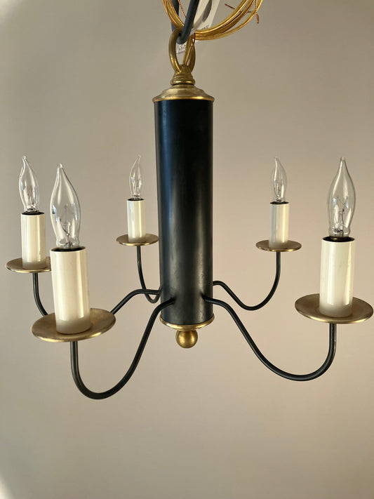 Susquehanna Hallway Chandelier - Gunmetal & Brass