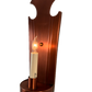 Fleur De Lis Primitive Sconce - Antique Copper