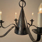 Perforated Witches Hat Chandelier - Darkened Terne