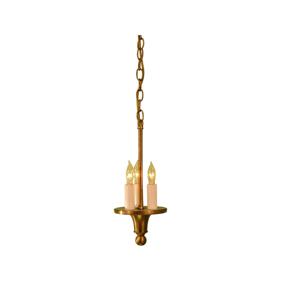 Woodstock Hallway Pendant [pewter finish, waxed sleeves, 2 foot chain and wire]