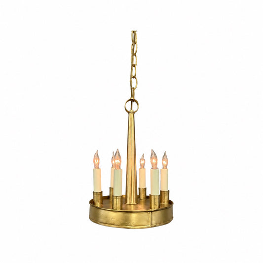 Shaker Pan Chandelier - 6 Light