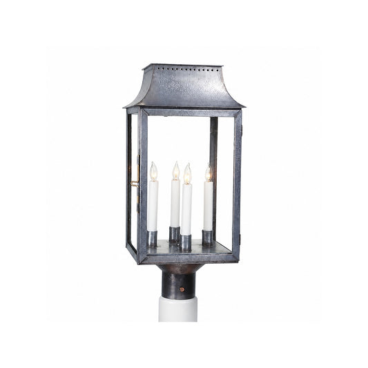 Federalist Era Mansard Post Mounted Lantern - Large