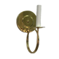 Polished Brass Trumpet Arm Sconce - One Arm