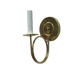 Polished Brass Trumpet Arm Sconce - One Arm