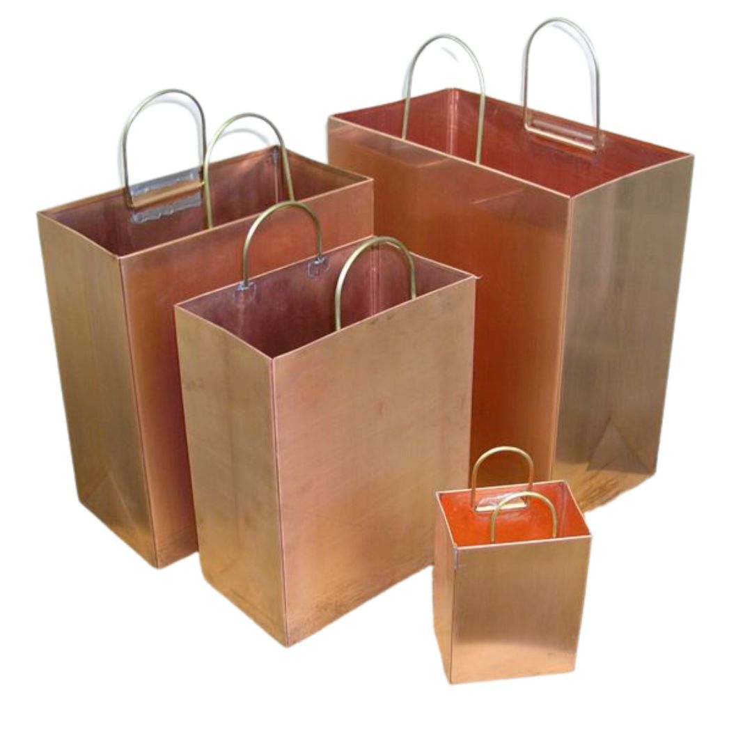 Medium Copper Shopping Bag