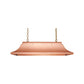 Copper Hanging Pleat Light