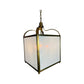 Custom Square Pendant with Milk Glass