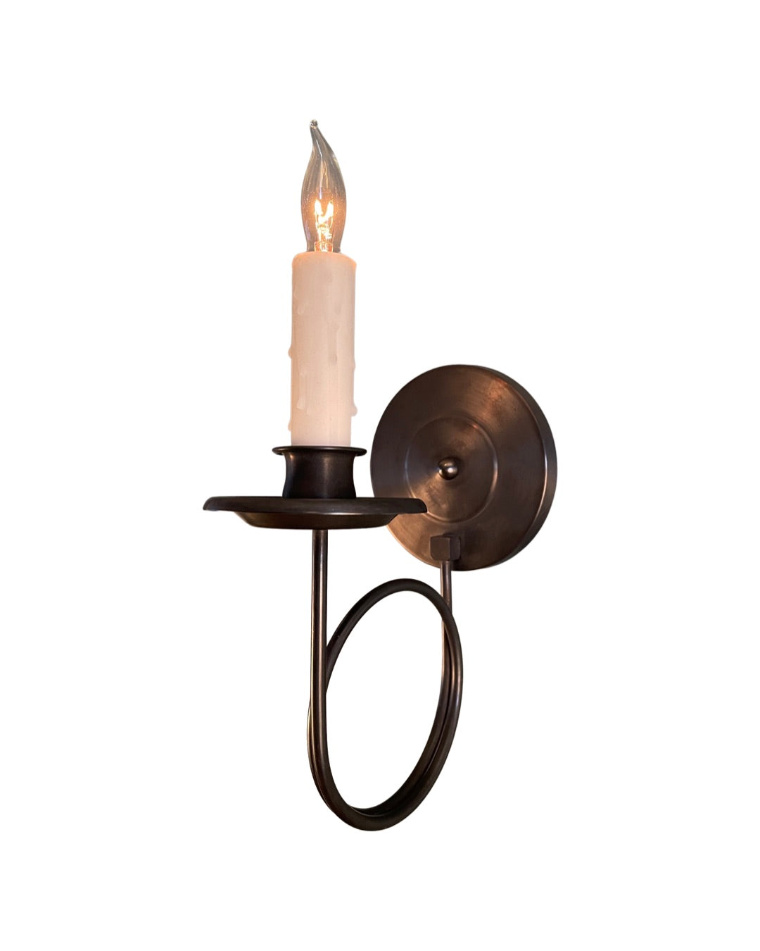 Trumpet Arm Sconce-1 Arm in Special Paint Color (1) TBD, standard sleeves